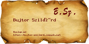 Bujtor Szilárd névjegykártya